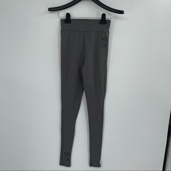 Nasty Gal NG LA High Waisted Premium Fit Branded Workout Sports Leggings - Picture 1 of 7